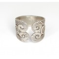 vechi inel amerindian - argint- manufactura -Statele Unite